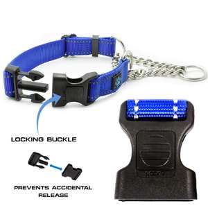पालतू जानवरों के लिए किंगटेल1 उच्च गुणवत्ता वाली नायलॉन मार्टिंगेल चेन डॉग कॉलर डॉग हाफ चोक चेन - Product Image 5