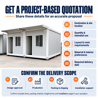 Conteneur de 20 pieds à assemblage rapide en panneaux sandwich d'acier – Bâtiment modulaire préfabriqué pour bureau, boutique, kiosque ou villa contemporaine