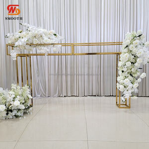 Support de toile de fond de décoration de ballon de fête lisse événements de mariage supports de fleurs d'or - Product Image 2