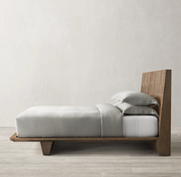 Luxus Neuankömmling Home Schlafzimmer möbel Hotel American Style Holzbett Massivholz King Size Holzbett