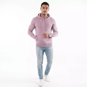 Sudadera con capucha para hombre, personalizada, 100% algodón, de invierno, con media cremallera, de tela de terciopelo, corte oversize, con técnica de lavado, del fabricante. - Product Image 1