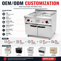 Bain-marie commercial à gaz, type armoire, en acier inoxydable, table chauffante pour buffet, pour restaurant, hôtel, cuisine