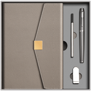 Máy tính xách tay ba lần cao cấp thủ công với các trang có thể nạp lại để ghi chú học sinh dài hạn và kế hoạch học tập - Product Image 2