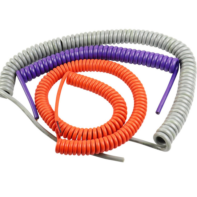 Shanghai Factory Cheap Price Oem 2.5Mm Electric Tool Spiral Wire, Copper Electricity Cable Power Coil Cables