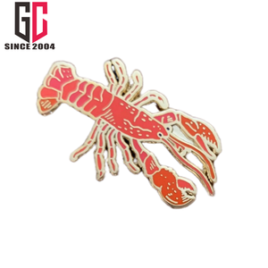 15 ans d'usine personnalisé métal homard émail épinglette cadeau pour les amoureux des tortues vie marine océan et aquarium créatures cadeau - Product Image 2