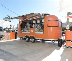 Carrello <span class=keywords><strong>Mobile</strong></span> in Alluminio Specializzato per <span class=keywords><strong>Caffè</strong></span>, Macchina Espresso La Marzocco, Macinacaffè Professionale, Pronto per Latte Art, Rimorchiabile per Alimenti - Product Image 5