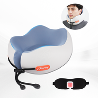 Oreiller de voyage ergonomique pour longs trajets – Confort optimal en mousse à mémoire de forme lavable, ultra-doux, léger et facile à transporter