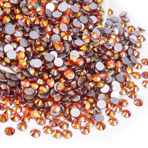 Nouvelle Couleur Usine Oleeya 2028 Strass en Verre Phénix de Feu Populaire Non Thermocollant à Dos Plat pour Ongles et Bricolage Fait Main - Product Image 2