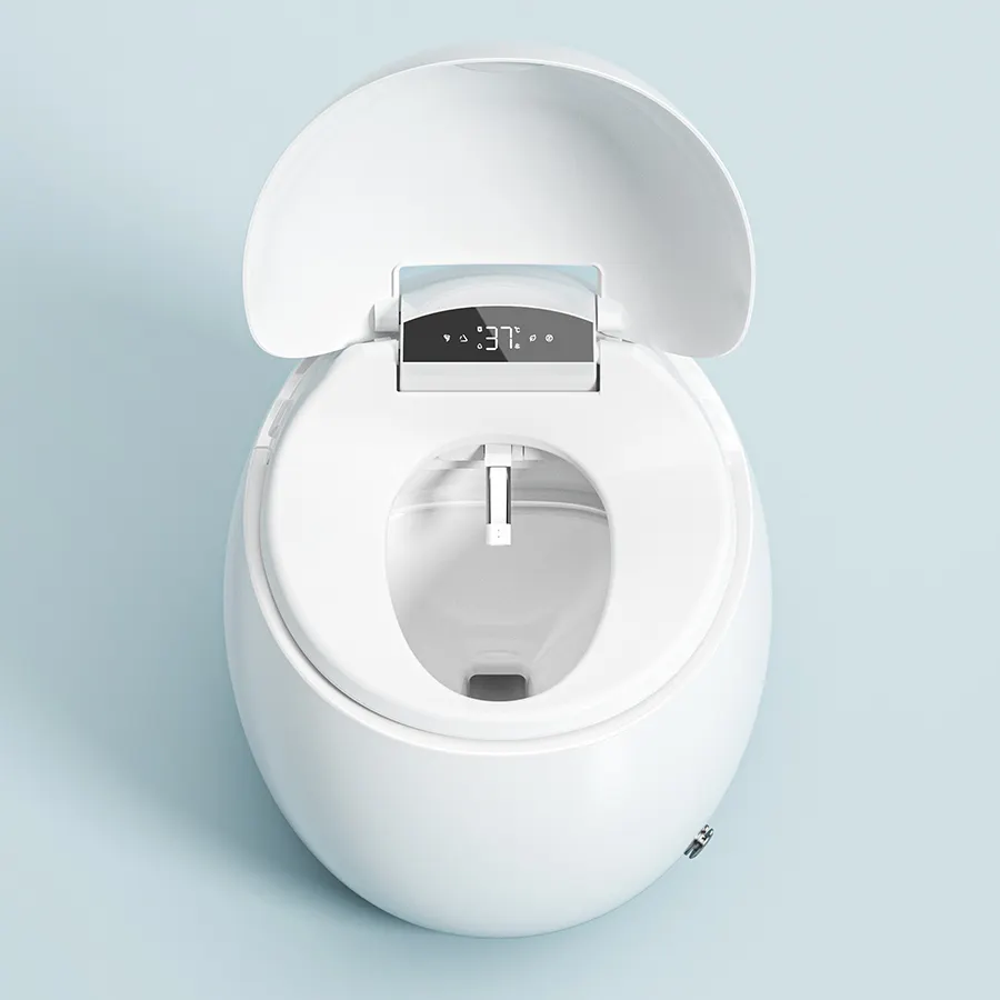 Joynfortune NEW REALESE Ultrashort Egg Design Shaped Toilet Ceramic Electric Smart Intelligent Wc With Bidet For Luxury Hotel