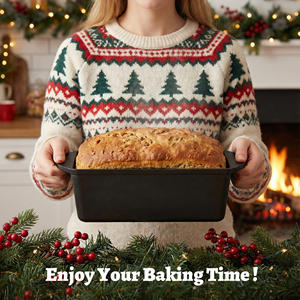 Cast Iron Loaf Pan with Lid 7-Piece DIY Eco-Friendly Reusable Bread Baking <b>Set</b> with Binaural Handles and Baking Tools - Product Image 1