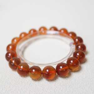 手作りポリッシュジェムストーンクリスタルアンバーブレスレットクリスタルブレスレットビーズクリスタルジュエリー美容ギフト化石樹脂 - Product Image 3