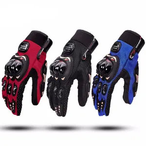 MKAS 2021 Custom Logo Wholesale Pro Biker Motorcycle Racing Gloves Hard Knuckle Full Finger Motorbike Riding Gloves