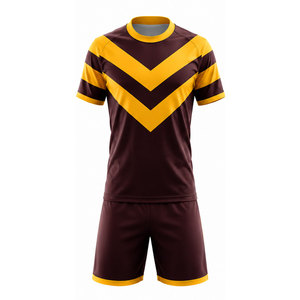 Ensemble d'uniformes de rugby entièrement personnalisés OEM pour usage professionnel, logo et couleur personnalisés, respirants et confortables. - Product Image 1