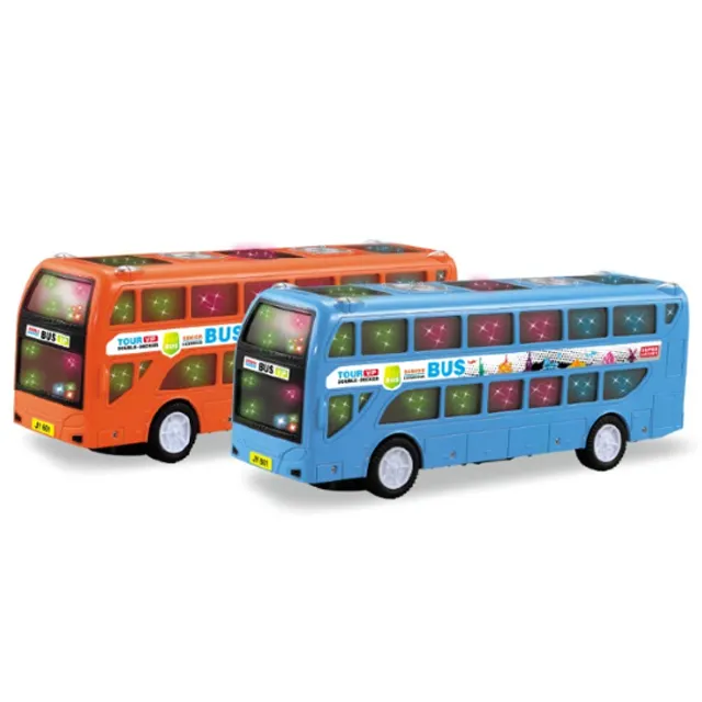Mainan Kustom Listrik, Kendaraan Mainan Sekolah Bus dengan Benjolan Otomatis & Jalan dengan Lampu 4D untuk Anak-anak