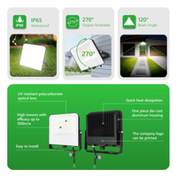 Reflector LED para Exteriores IP65 Resistente al Agua de 100W 150W 200W 300W para Jardín, Pared, Cancha de Bádminton y Baloncesto