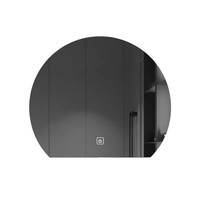 Miroir cosmétique mural LED intelligent semi-circulaire argenté moderne pour salle de bain, table de maquillage de chambre à coucher, anti-buée Baleeston