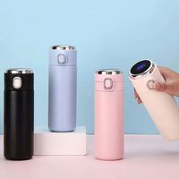 Termo Inteligente de Acero Inoxidable de 420ML con Pantalla de Temperatura Digital LED, Tazas de Café con Aislamiento Inteligente, Vasos Térmicos de Plástico