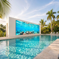 Écran LED extérieur étanche IP65 P10 Full HD, mur vidéo, boîtier en aluminium moulé sous pression pour la publicité en piscine