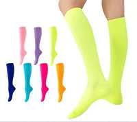 Chaussettes de compression athlétique personnalisées 15-25 mmHg pour la récupération après l'exercice, la course à pied, la genouillère haute pour soulager la fatigue musculaire et la neuropathie