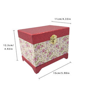 Boîte à <span class=keywords><strong>musique</strong></span> rotative personnalisée Yiyu Factory Supplier, boîte à bijoux en papier écologique à manivelle avec miroir, <span class=keywords><strong>cadeau</strong></span> pour filles - Product Image 5