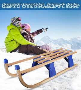 YAMA Toboggan pliable en <span class=keywords><strong>bois</strong></span> pour enfants pour des aventures hivernales amusantes - Product Image 5