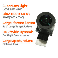 Module de caméra de surveillance CMOS IMX586 8K Ultra HD 48MP 8000x6000 1/2 pouces avec objectif grand Angle sans distorsion