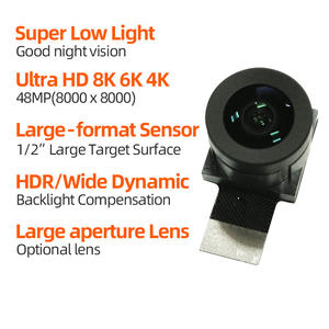 Módulo de cámara de vigilancia 48MP 8000x6000 1/2 pulgadas CMOS IMX586 8K Ultra HD con lente gran angular sin distorsión - Product Image 3