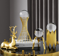 Boule de cristal moderne, décoration nordique Simple et créative, lumière de luxe, adapté à la maison, au salon et au bureau moderne