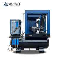 Compresseur Rotatif à Vis GiantAir 7.5kW 10CV Industriel 4 en 1 Tout-en-un pour Découpe Laser