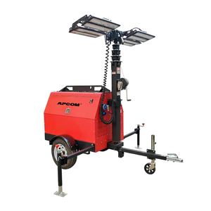 Promotion : Générateur Diesel Mobile Télescopique Yamar 8 kW de 7 m avec Tour d'Éclairage LED 500 W pour la Construction Extérieure et la Protection Incendie - Product Image 1