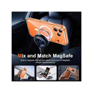 Hadaasi – coque rigide magnétique transparente pour Iphone, en acrylique transparent, résistante aux chocs, avec support de bague, matériau PMMA - Product Image 3