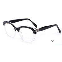 Montures de lunettes optiques de prescription pour femmes Haoya RB8047, en acétate laminé coloré, à monture complète, tendance