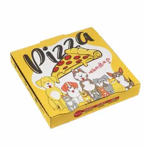 Custom Black Pizza Box Pizza Aluminum Box Single Serving Pizza Carton Box With Sliding Part