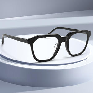 Monture de lunettes en acétate géométrique avec protection contre la lumière bleue, monture complète unisexe pour myopie, Wenzhou 8063 - Product Image 5