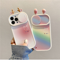 Mignon Ours Drôle Grenouille Dessin Animé Animaux Antichoc Téléphone étui pour iphone 14 13 12 11 Pro Max Plus X Xs Max Xr Couverture Arrière Souple