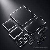 Plaque de verre saphir personnalisée Al2O3, substrat monocristallin, rectangle, carré, plaquette de verre saphir