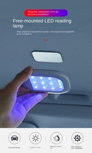 Lámparas de lectura de techo recargables para maletero de puerta de coche inalámbrico multiusos LUZ DE Sensor LED Interior magnética - Product Image 2