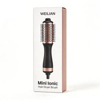 Brosse Sèche-Cheveux Professionnelle Portable Salon Pro, Brosse à Air Chaud Ionique en Céramique pour Coiffure