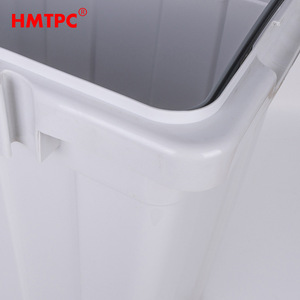 Contenedor de Basura Rectangular para Exteriores Hmtpc de 50L con Tapa para Parques, Calles y Hoteles - Product Image 4