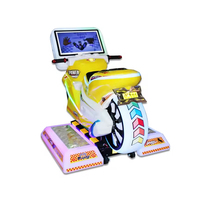 Vente Flash : Machine de Jeu Simulateur de Course de Moto d'Arcade Intérieur à Monnayeur pour Enfants, Compatible 110V/220V, pour les Plus de 6 Ans