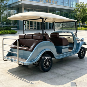Voiture électrique de tourisme au design rétro unique et exquis, véhicule de visite antique élégant pour l'affichage commercial dans les sites touristiques - Product Image 1