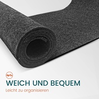 Chemin de table lavable en feutre découpé au laser de 100x30 cm avec étiquette en cuir pour table à manger