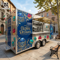 Remorque de restaurant haut de gamme, directement de l'usine, chariot alimentaire mobile prêt à l'emploi pour sandwichs, paninis et restauration rapide
