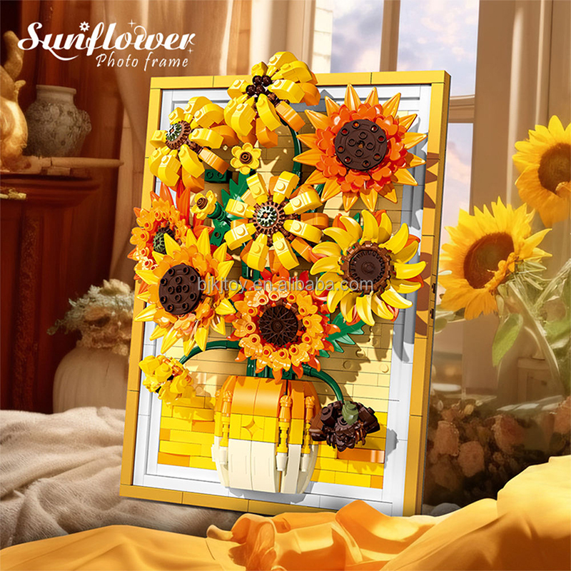 Jiestar Jj9233 1011pcs Sunflower Painting Frame Puzzle