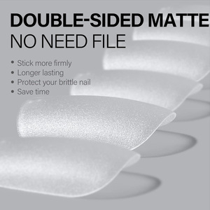 TSZS Clair <span class=keywords><strong>Faux</strong></span> <span class=keywords><strong>Ongles</strong></span> Conseils Doux Gel Conseils Semi-mat <span class=keywords><strong>Capsules</strong></span> Carré Pleine Couverture Artificielle <span class=keywords><strong>Faux</strong></span> <span class=keywords><strong>Ongles</strong></span> Extension - Product Image 5