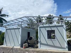 Garage modulaire préfabriqué compact à assemblage <span class=keywords><strong>rapide</strong></span>, maison-conteneur moderne portable, entrepôt avec porte à enroulement automatique - Product Image 3