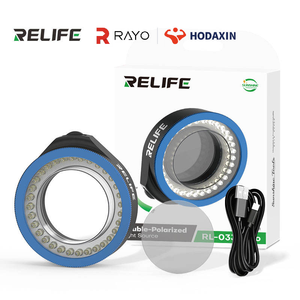 Lampada ad Anello Polarizzata Anti-riflesso RELIFE RL-033E Pro con Luminosità Regolabile, Luce Compatta per Espandere lo Spazio di Lavoro - Product Image 3