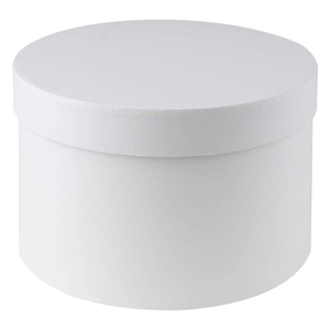 Factory wholesale low price custom gold foil cardboard pink gift big cylinder packaging flower paper round box white