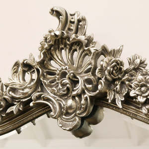 Pháp phong cách tường gỗ khắc gương đầy đủ chiều dài lớn trang trí vòm vàng cổ điển khung đứng cổ sàn gương - Product Image 4