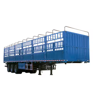 Semirremolque de Plataforma de 3/4/5 Ejes para Transporte de Ganado o Carga, Capacidad 45 T, Precio Directo de Fábrica - Product Image 1